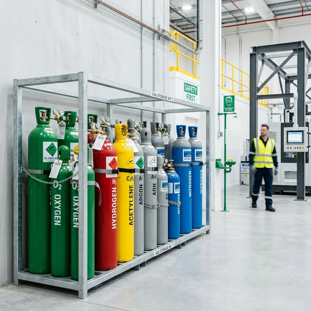 Industrial gas cylinders and factory equipment for manufacturing, welding and fabrication applications in Sri Lanka â€” Gass.lk