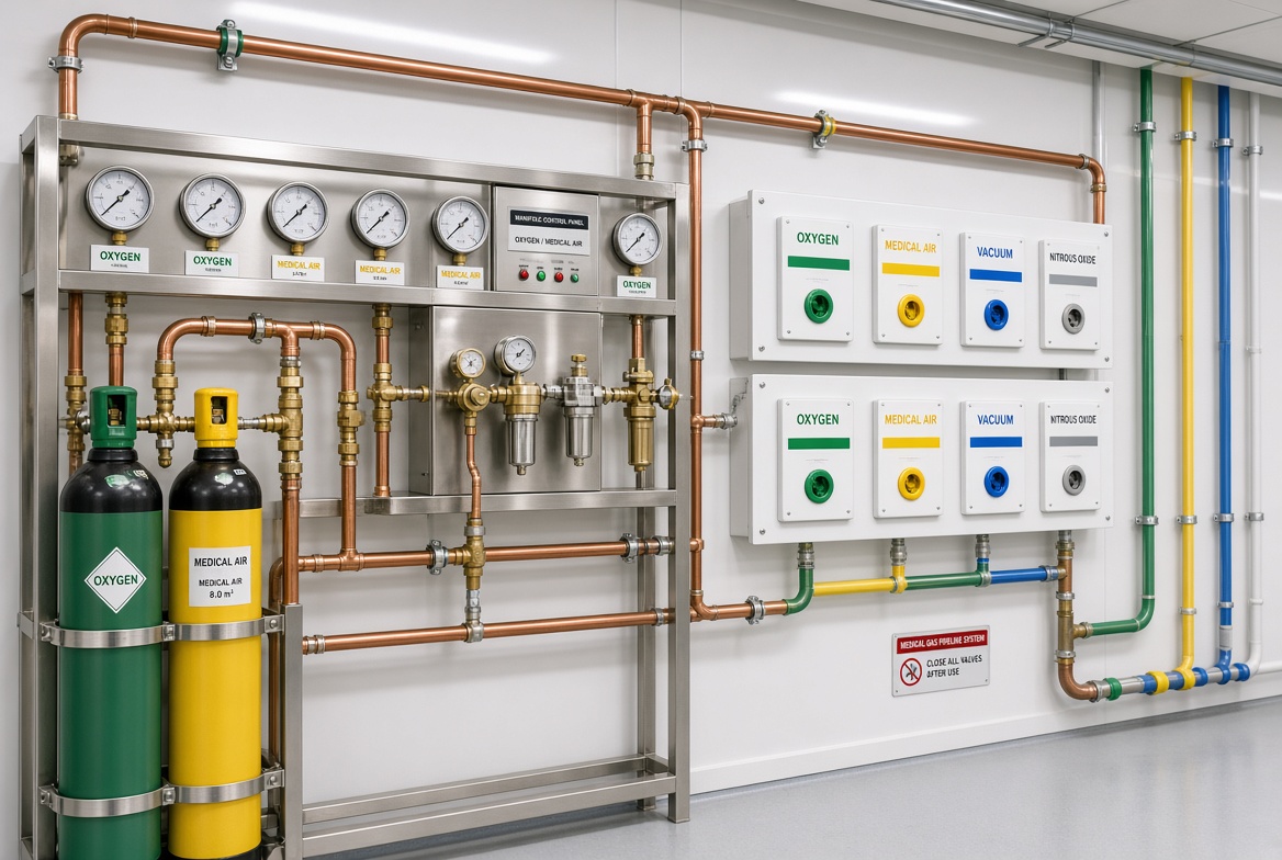 Illustration for Medical Gas Equipment Sri Lanka.